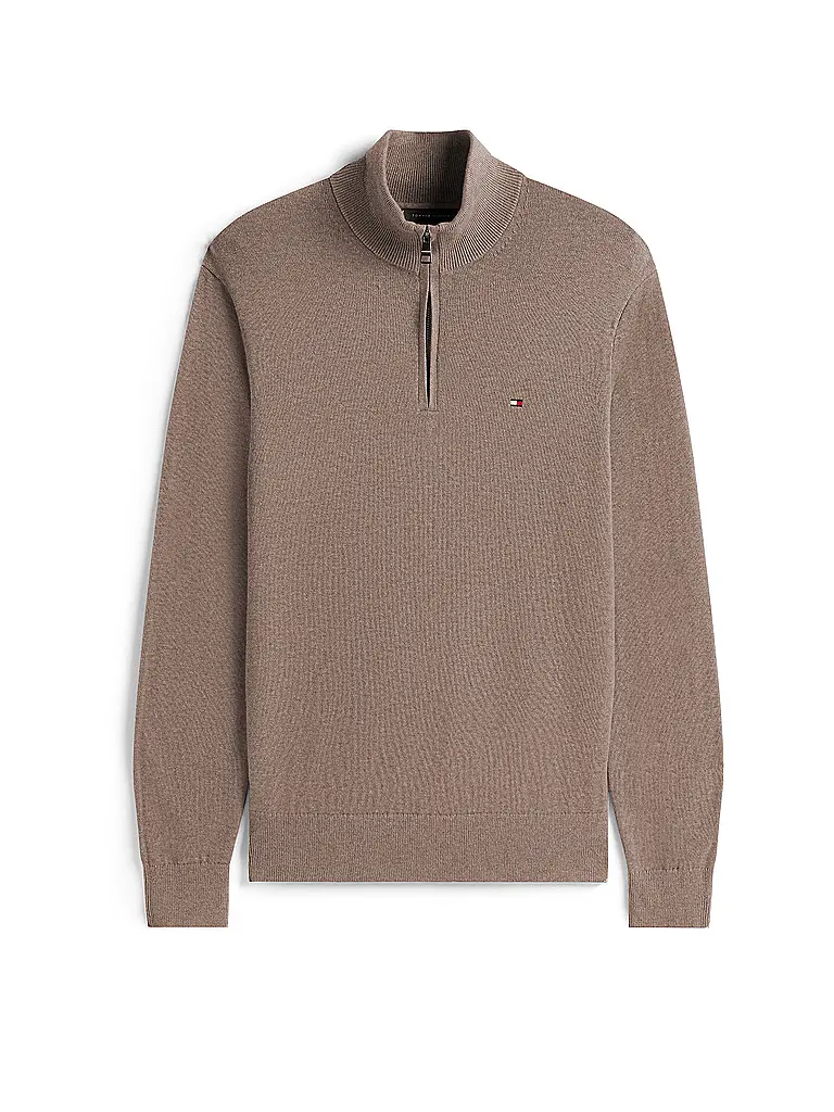 TOMMY HILFIGER | Troyer Pullover  | Marrón