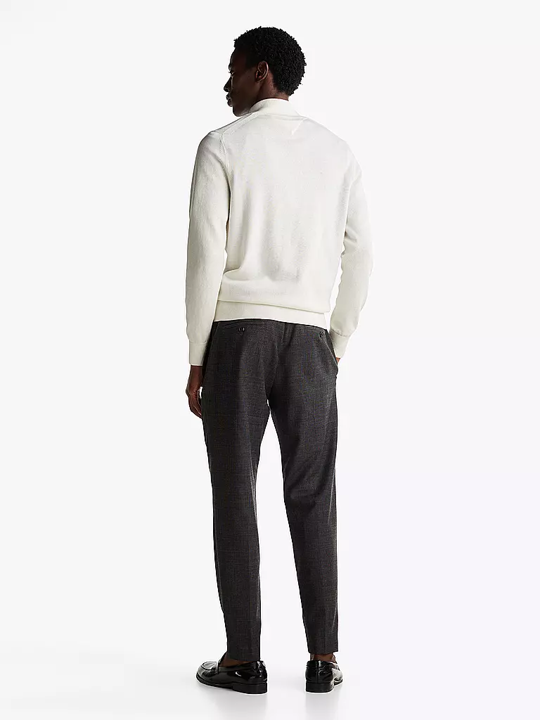TOMMY HILFIGER | Troyer Pullover  | Blanco