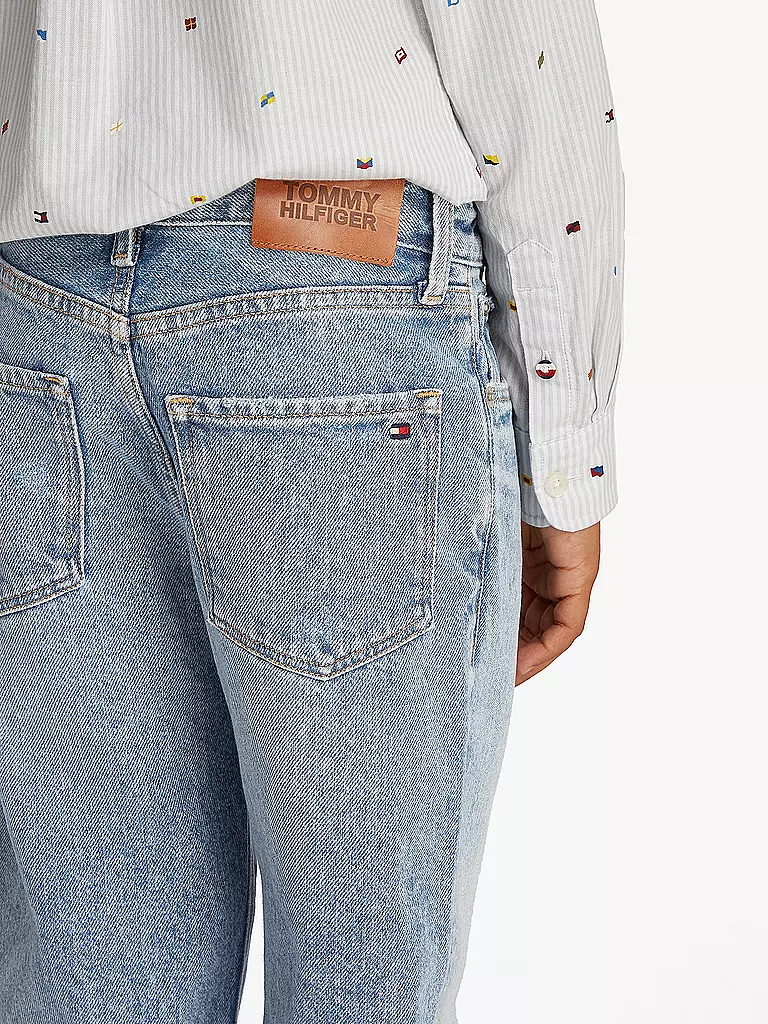 TOMMY HILFIGER | Vaqueros Barrel Fit para niño | Azul claro