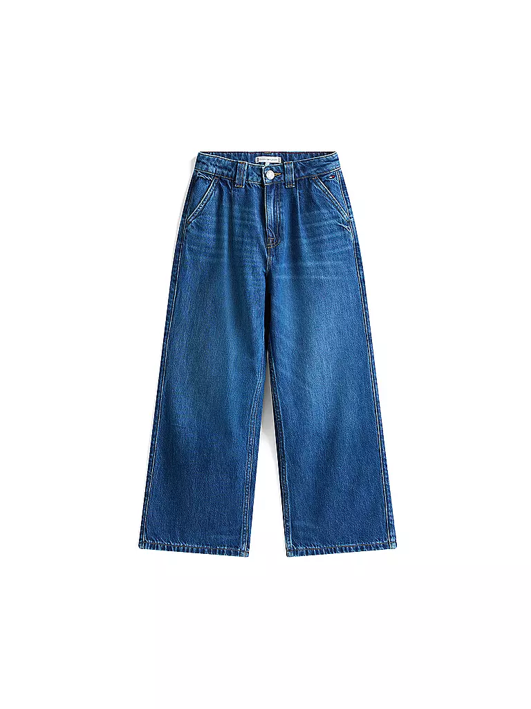 TOMMY HILFIGER | Vaqueros de niña corte ancho | Azul oscuro