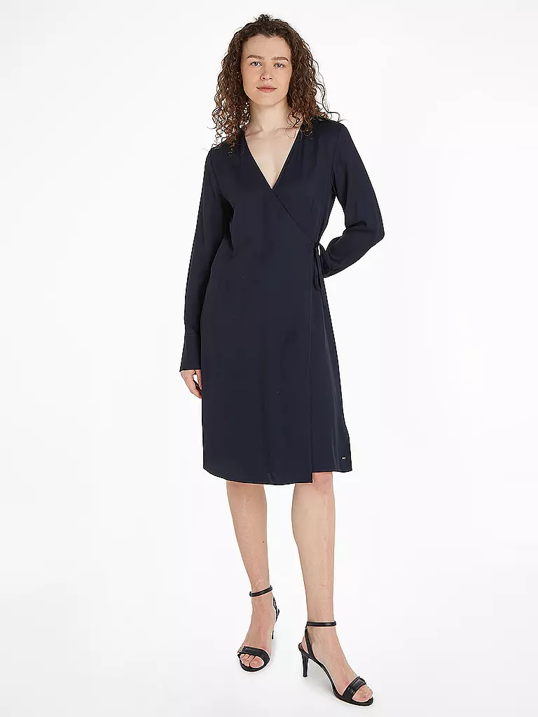 TOMMY HILFIGER | Wickelkleid | Azul oscuro