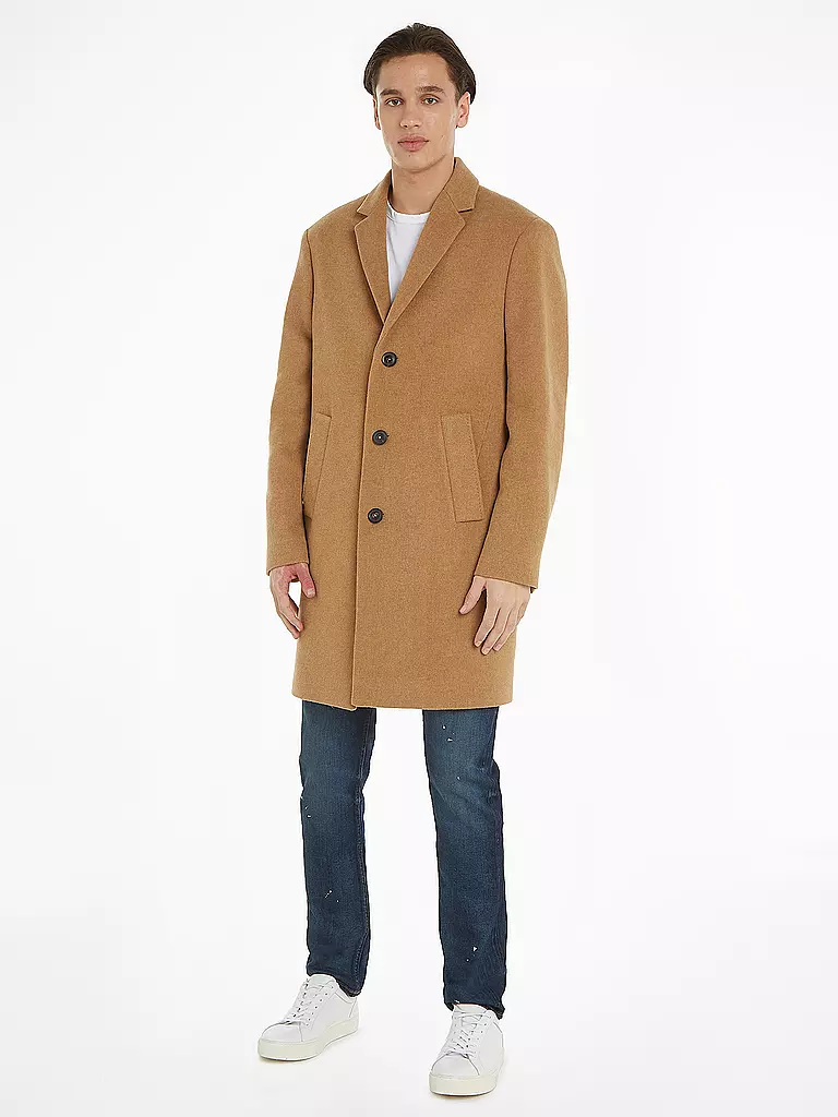 TOMMY HILFIGER | Wollmantel | Camel