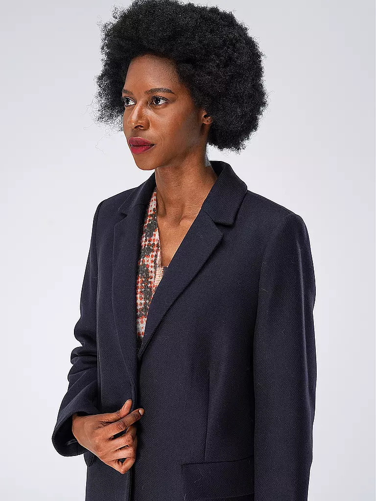 TOMMY HILFIGER | Wollmantel | Azul oscuro