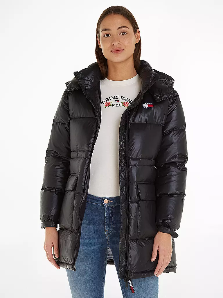 TOMMY JEANS | Abrigo acolchado de plumón | Negro