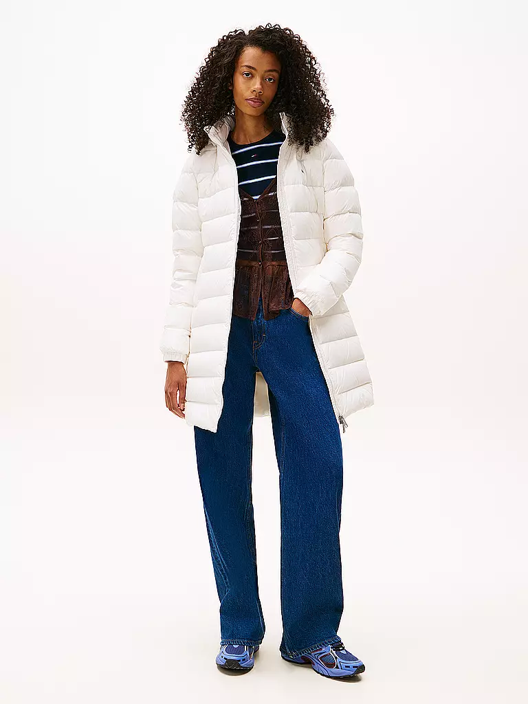 TOMMY JEANS | Abrigo acolchado | creme