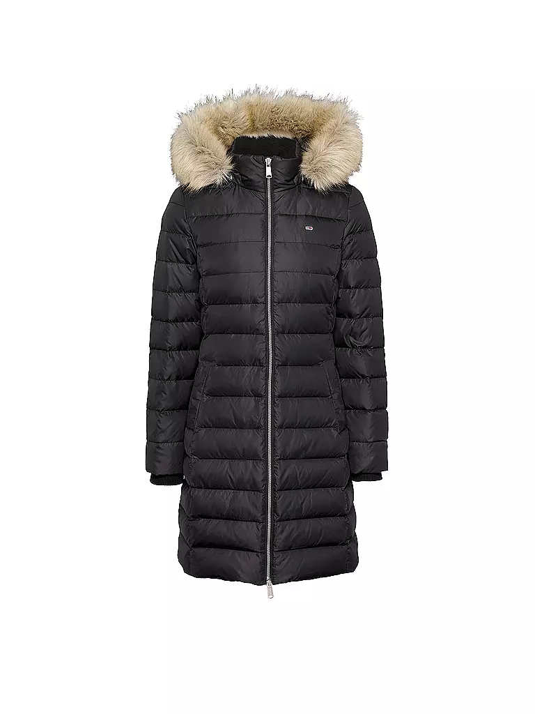 TOMMY JEANS | Abrigo de plumas | schwarz