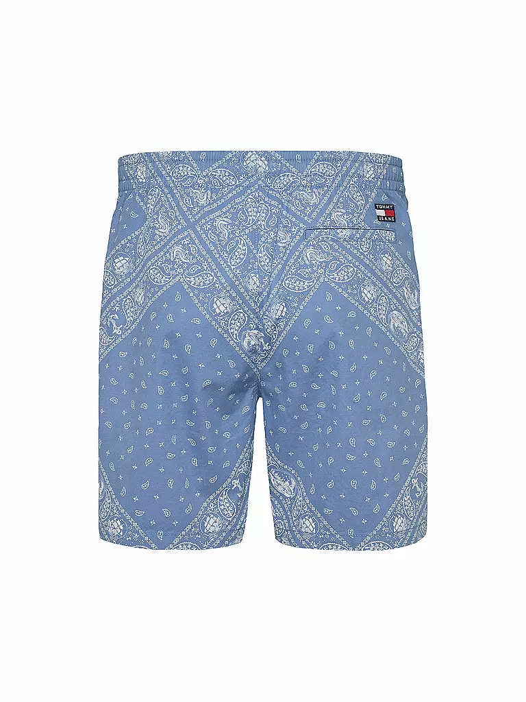 TOMMY JEANS | Badeshorts
Marca: TOMMY JEANS
Color: azul claro
Categorías: Moda,Hombre

Material: Algodón
Estampado: Paisley,Estampado
Largo (pantalones/jeans): Shorts
Estilo: Young Fashion
Altura de la cintura: Tiro medio
Detalles: Bolsillos laterales,Cordón | 