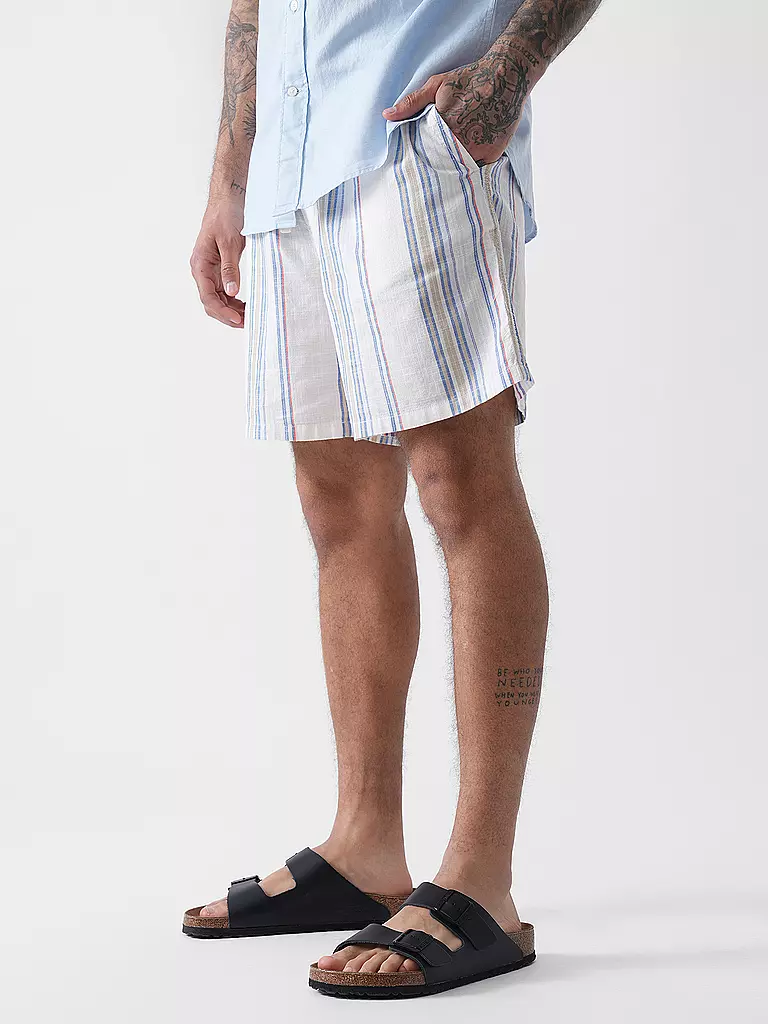 TOMMY JEANS | Badeshorts
Marke: TOMMY JEANS
Farbe: weiss
Kategorien: Mode,Herren

Material: Baumwolle
Musterung: Streifen
Länge (Hosen/Jeans): Shorts
Stil: Young Fashion
Bundhöhe: Mid Waist
Details: Eingrifftaschen,Tunnelzug | 