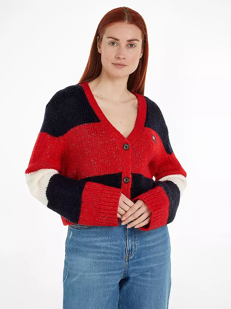 TOMMY JEANS | Cárdigan | Rojo
