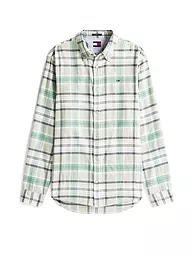 TOMMY JEANS | Camisa de corte estándar | Verde claro