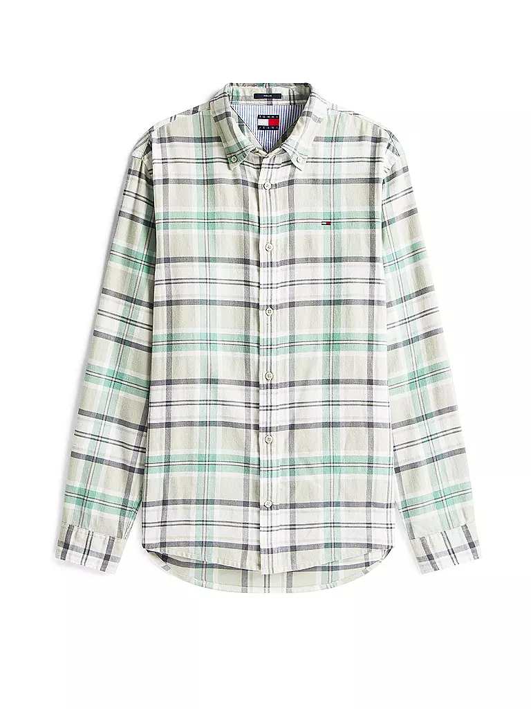 TOMMY JEANS | Camisa de corte estándar | Verde claro