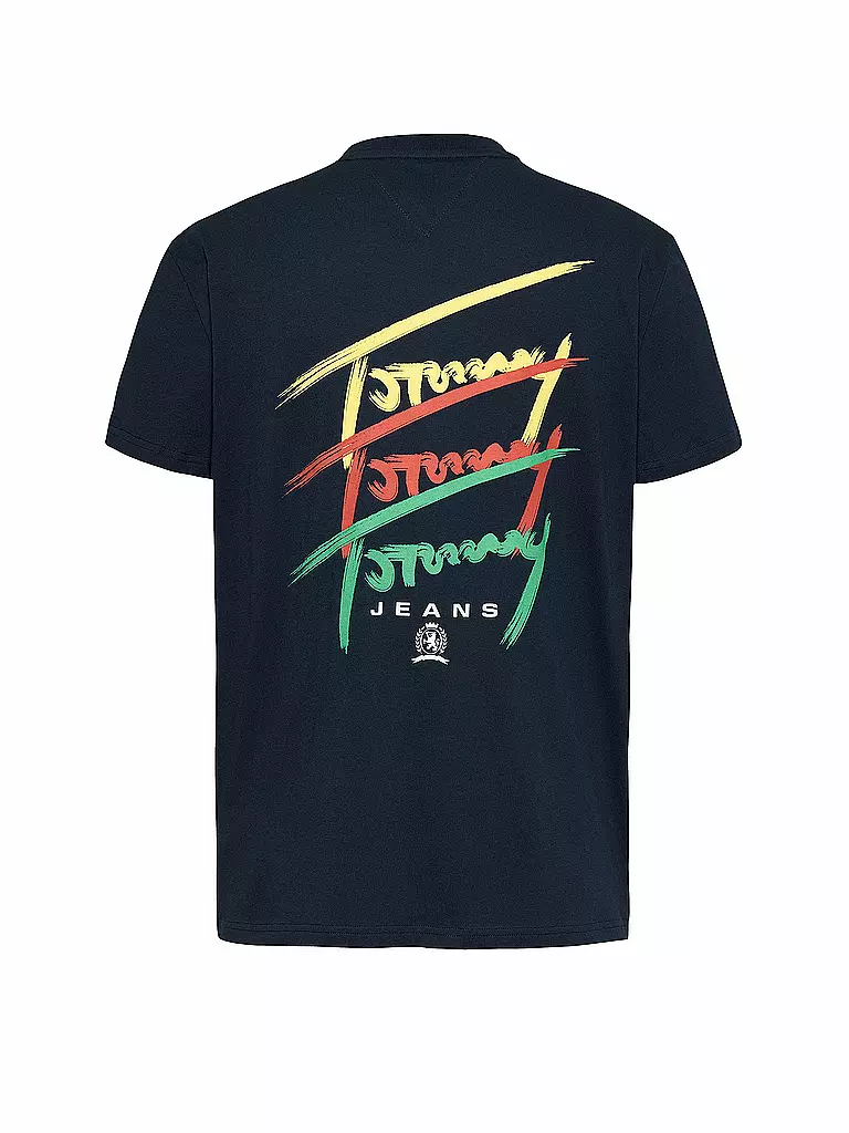 TOMMY JEANS | Camiseta
Produktname: T-Shirt
Marke: TOMMY JEANS
Farbe: dunkelblau
Kategorien: Mode,Herren

Ärmellänge: Kurzarm
Ausschnitt: Rundhalsausschnitt
Material: Jersey,Baumwolle
Musterung: Logo,Print
Passform (Oberbekleidung): Regular
Stil: Young Fashion | 