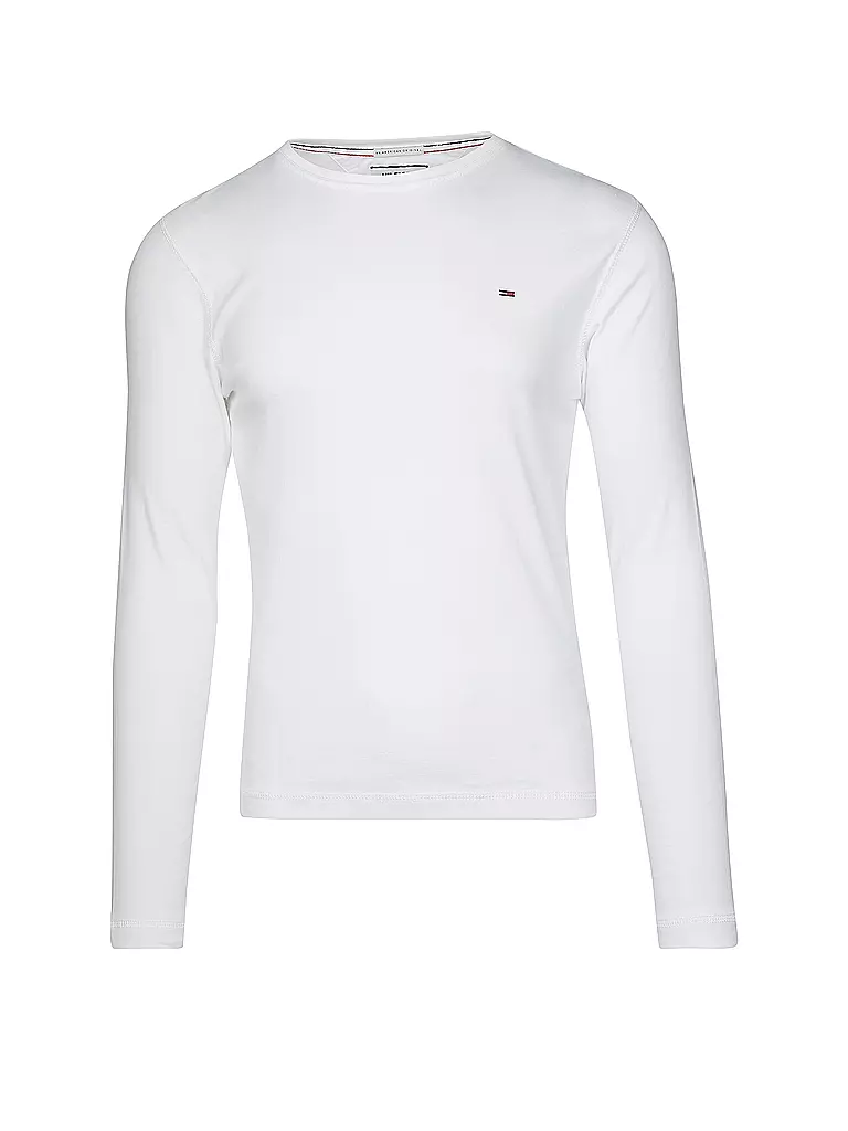 TOMMY JEANS | Camiseta de manga larga Slim Fit | weiss