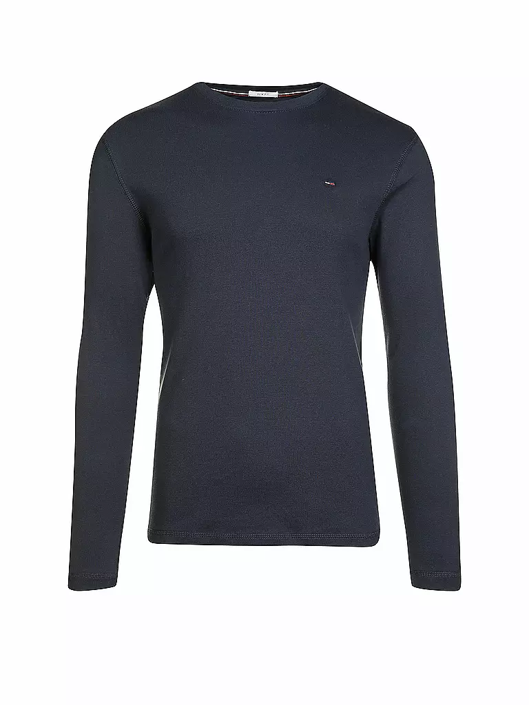 TOMMY JEANS | Camiseta de manga larga Slim Fit | dunkelblau