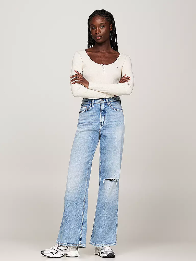 TOMMY JEANS | Camiseta de manga larga | Crema