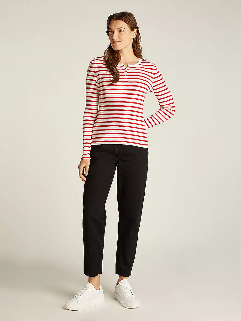 TOMMY JEANS | Camiseta de manga larga | Rojo