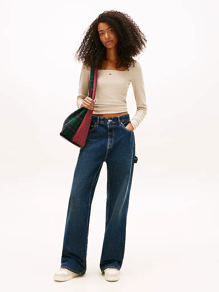 TOMMY JEANS | Camiseta de manga larga | Beige