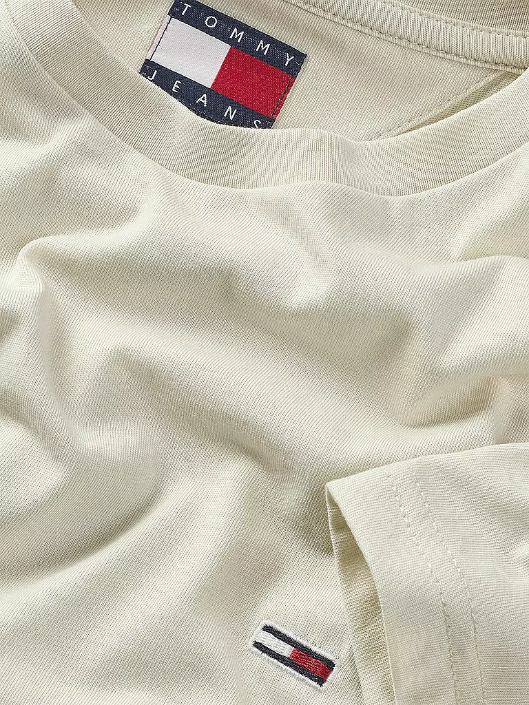 TOMMY JEANS | Camiseta Slim Fit | Crema
