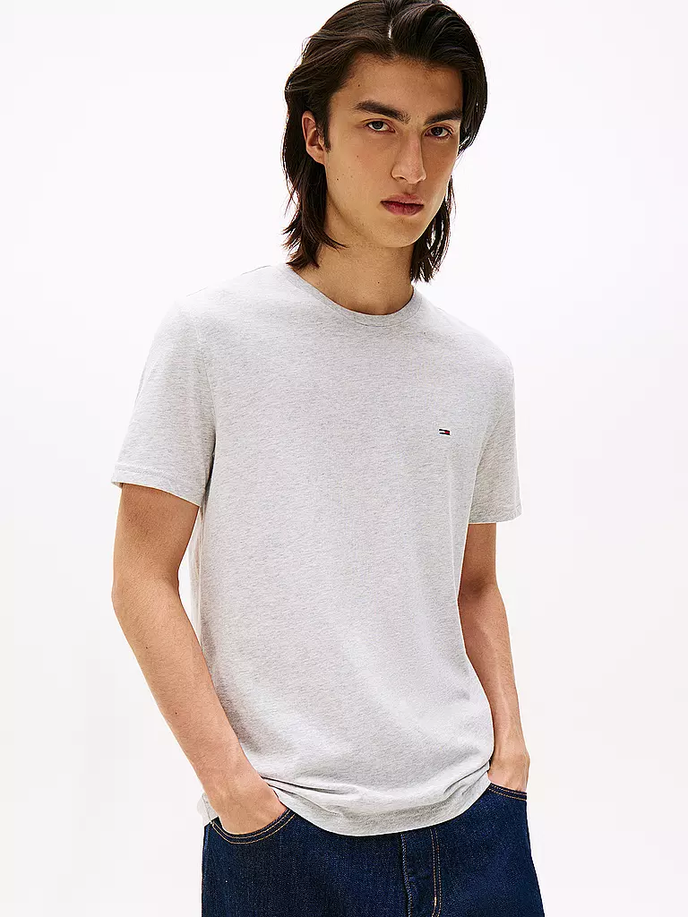 TOMMY JEANS | Camiseta Slim Fit | Gris claro