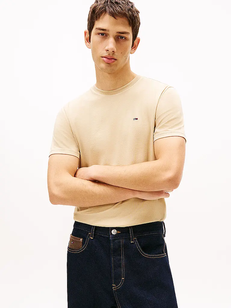 TOMMY JEANS | Camiseta Slim Fit | Beige