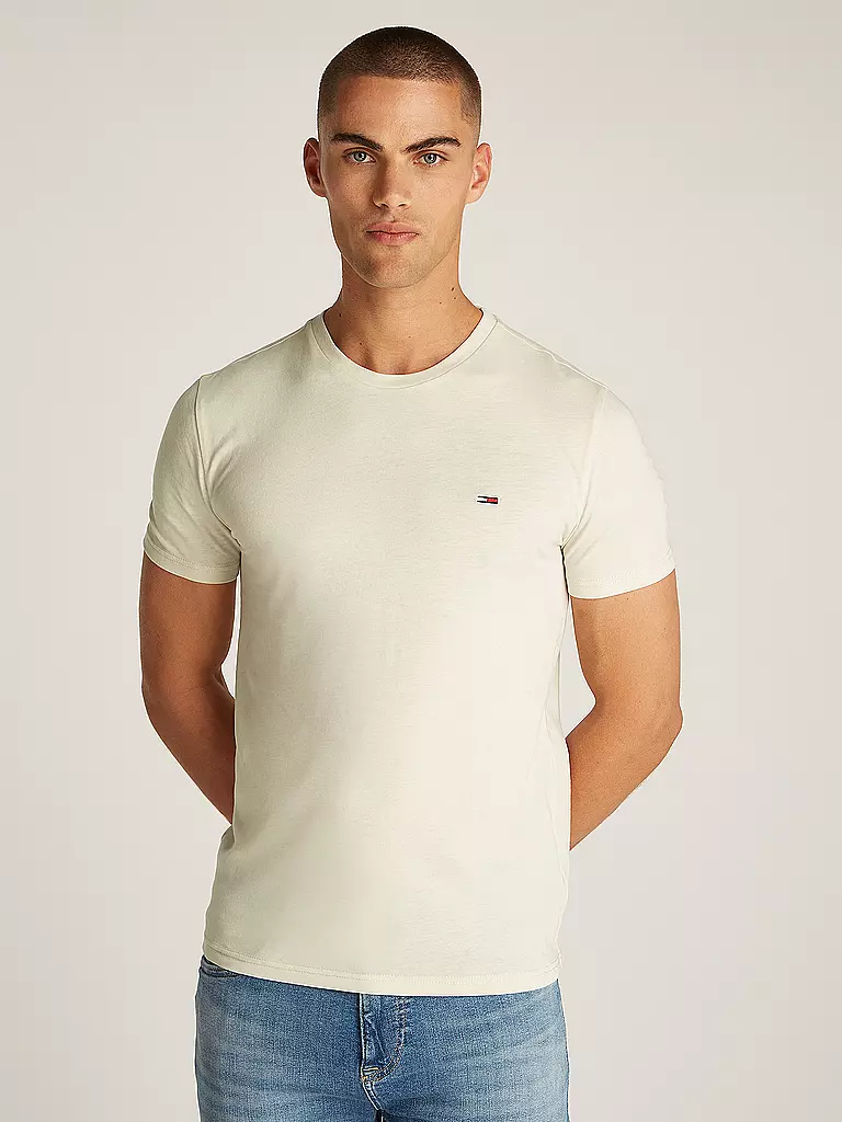 TOMMY JEANS | Camiseta Slim Fit | Crema