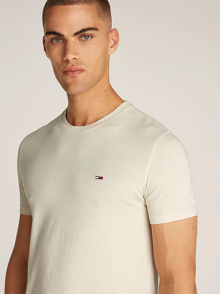 TOMMY JEANS | Camiseta Slim Fit | Crema