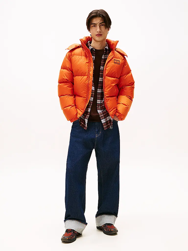 TOMMY JEANS | Chaqueta acolchada de plumón ALASKA | Naranja