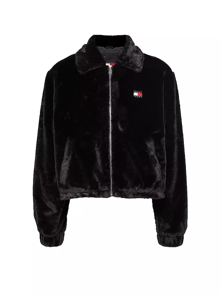 TOMMY JEANS | Chaqueta en óptica de piel | schwarz