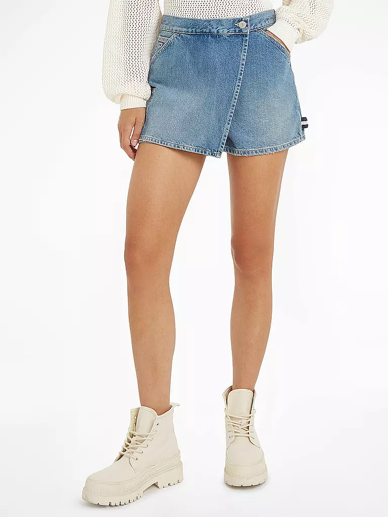 TOMMY JEANS | Falda pantalón - Pantalones cortos falda | Azul claro
