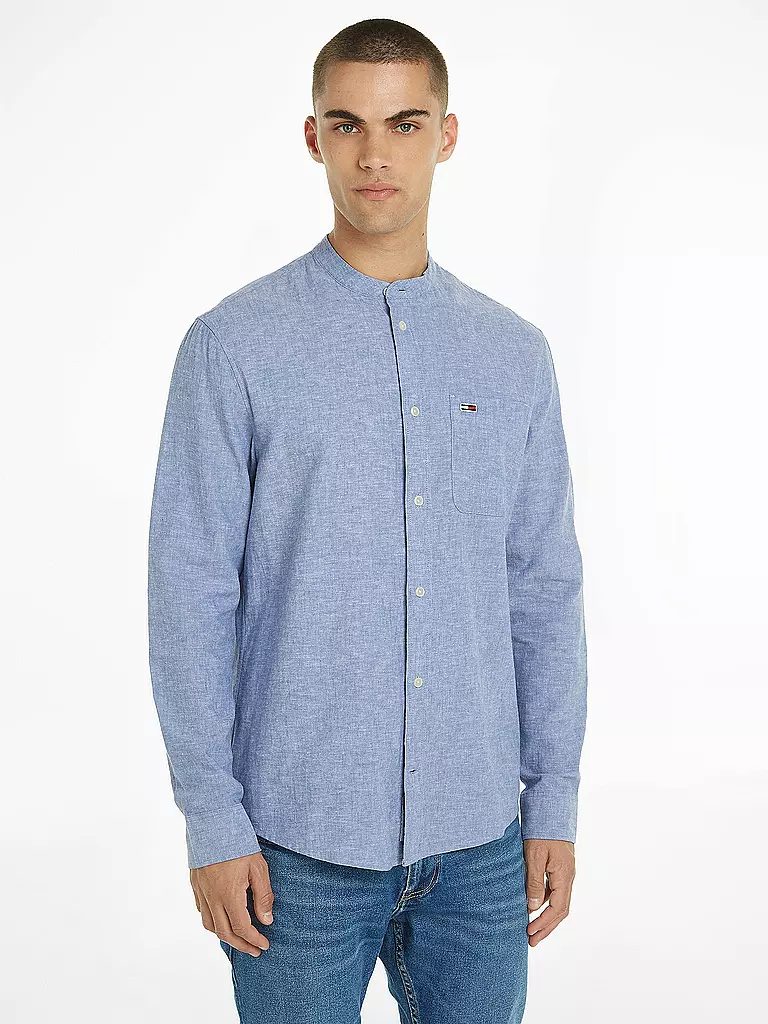 TOMMY JEANS | Hemd Regular Fit  | Azul claro