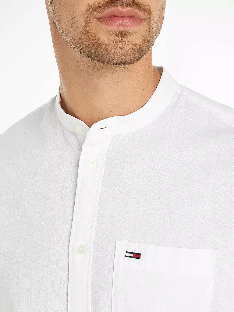 TOMMY JEANS | Hemd Regular Fit  | Blanco