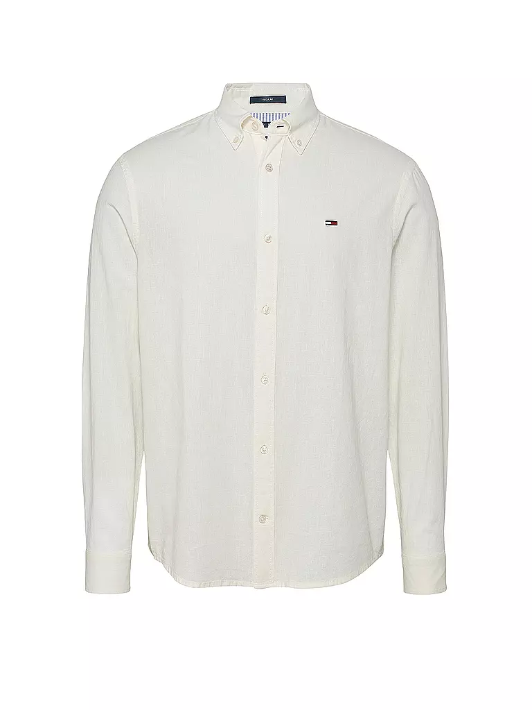 TOMMY JEANS | Hemd Regular Fit | Blanco