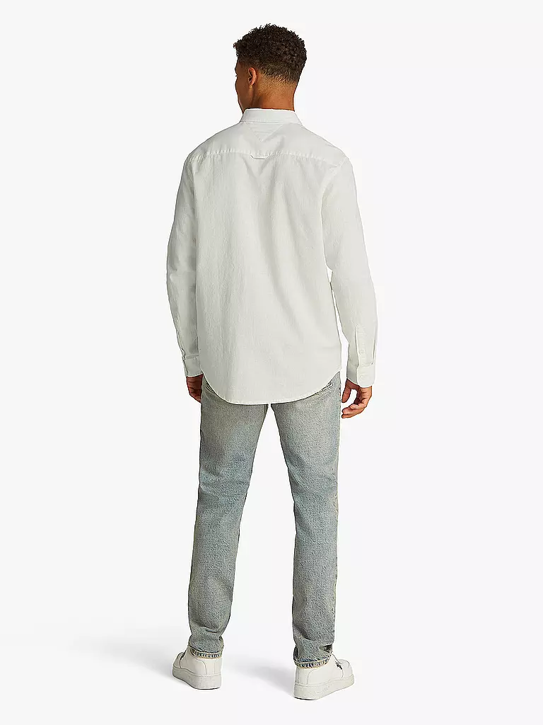 TOMMY JEANS | Hemd Regular Fit | Blanco