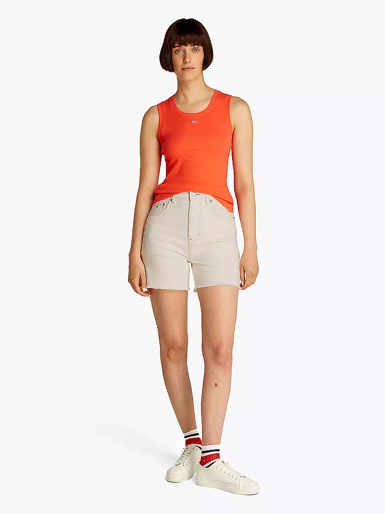 TOMMY JEANS | Jeansshorts Mom Fit | Blanco