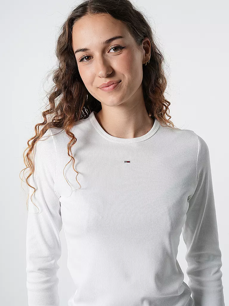 TOMMY JEANS | Langarmshirt | Blanco