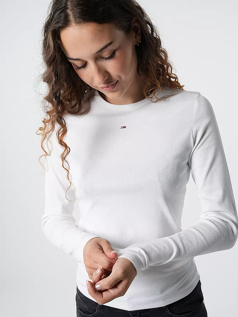 TOMMY JEANS | Langarmshirt | Blanco