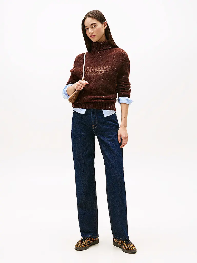 TOMMY JEANS | Rollkragenpullover | Marrón