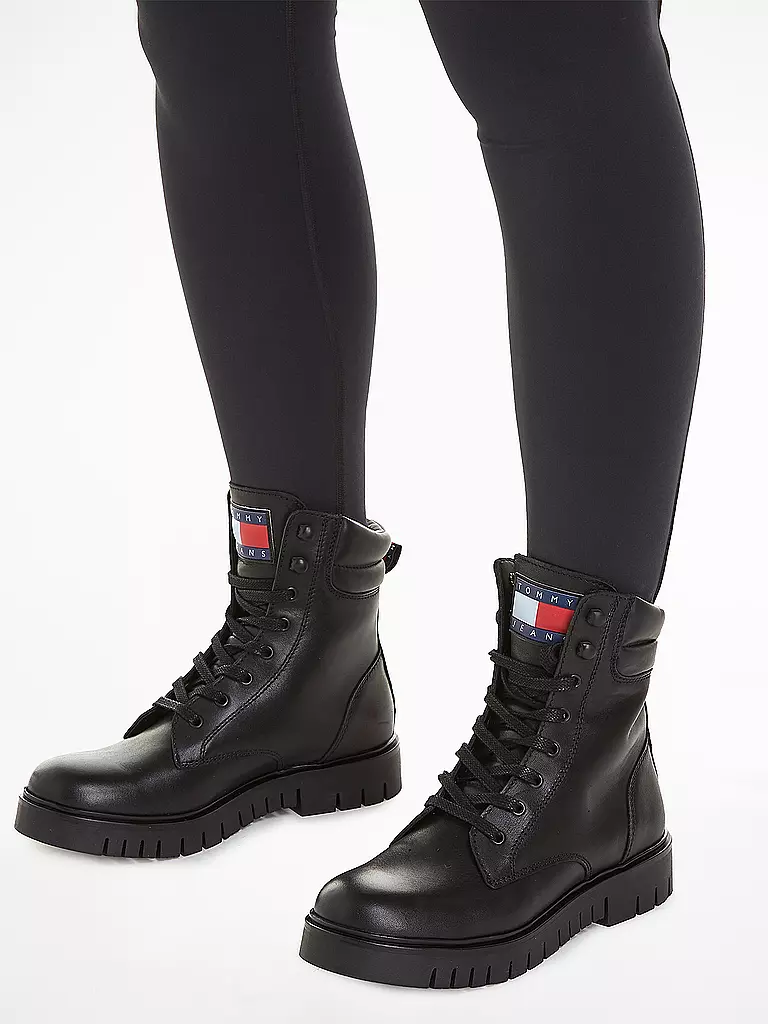TOMMY JEANS | Schnürboots | Negro