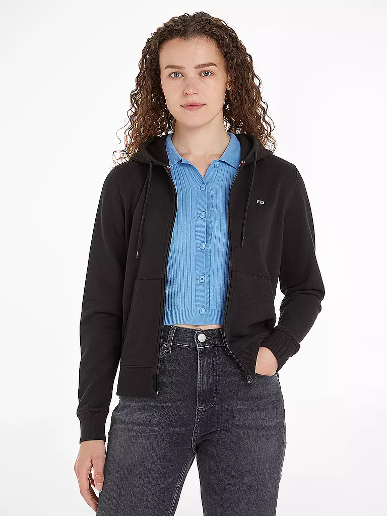 TOMMY JEANS | Sudadera con capucha y cremallera | Negro