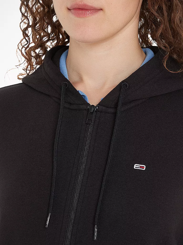 TOMMY JEANS | Sudadera con capucha y cremallera | Negro