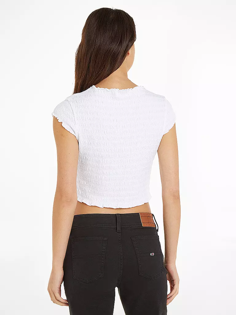 TOMMY JEANS | T-Shirt Cropped Fit  | Blanco