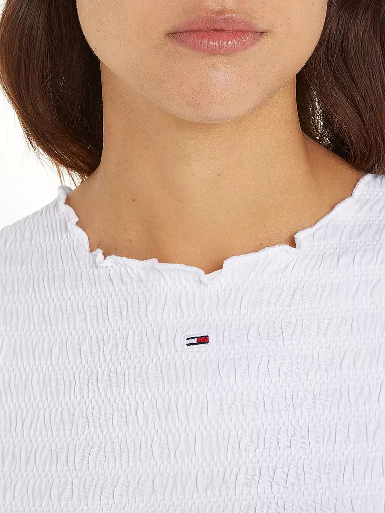 TOMMY JEANS | T-Shirt Cropped Fit  | Blanco