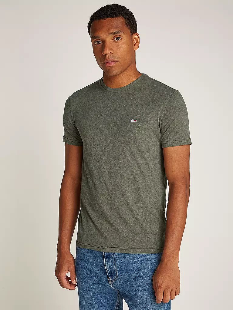 TOMMY JEANS | T-Shirt Slim Fit | Oliva