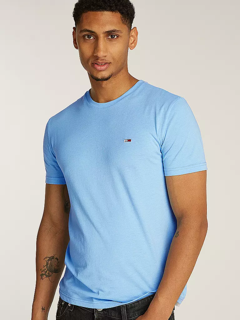 TOMMY JEANS | T-Shirt Slim Fit | Azul claro