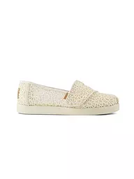 TOMS | Alpargatas clásicas para niños | Crema