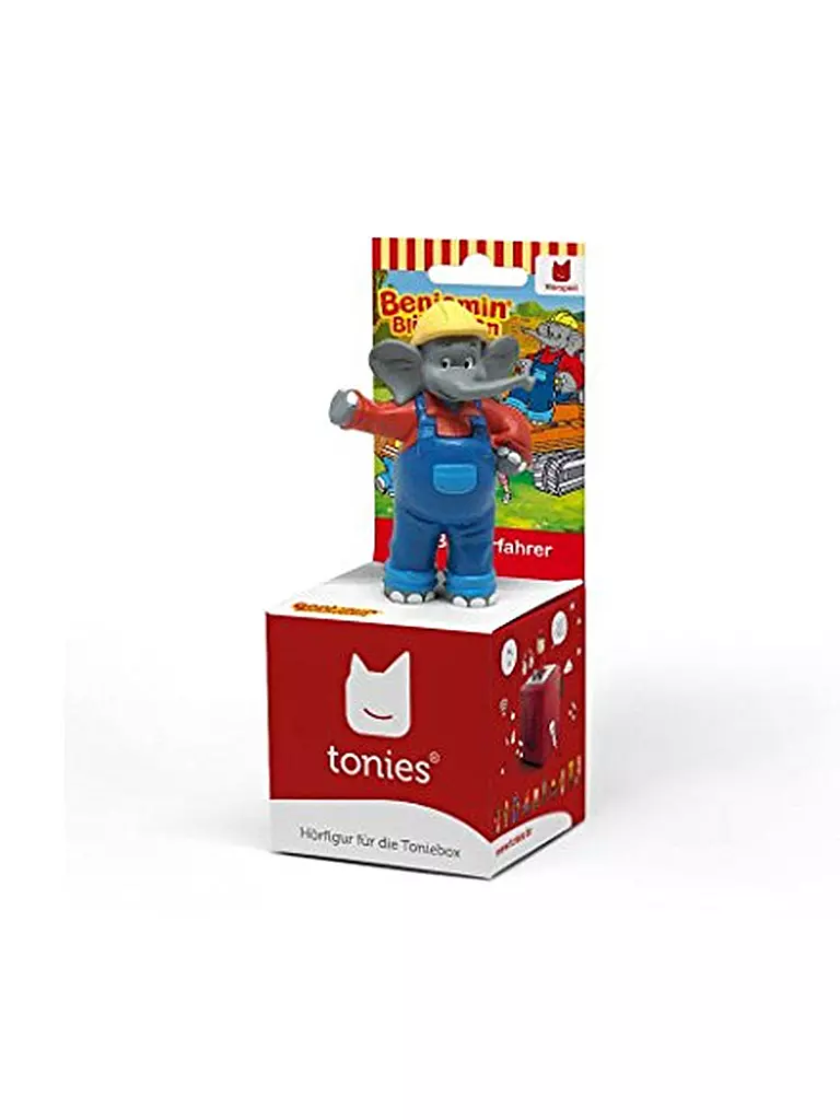 TONIES | Figura de audio - Benjamin Blümchen como conductor de excavadora | Sin color