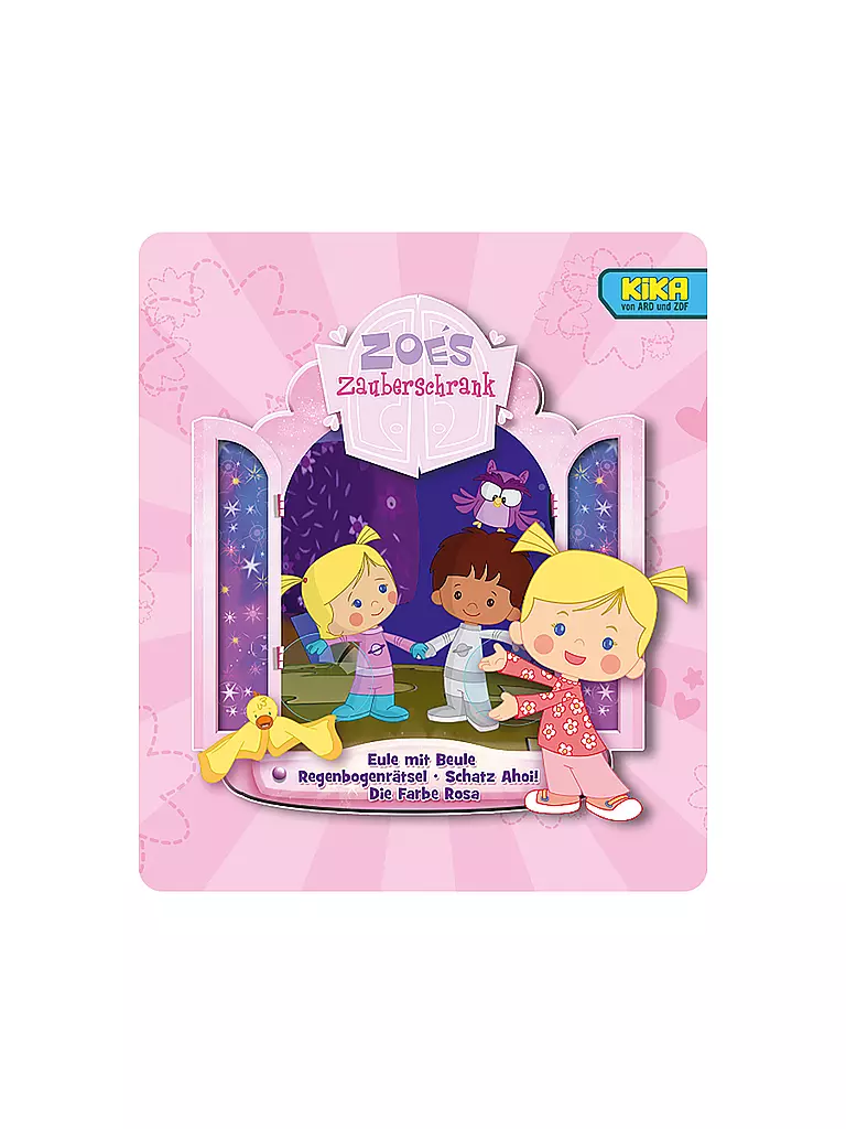 TONIES | Figura de audio - El armario mágico de Zoe - Búho / El enigma del arcoíris / Tesoro a la vista / Color rosa |