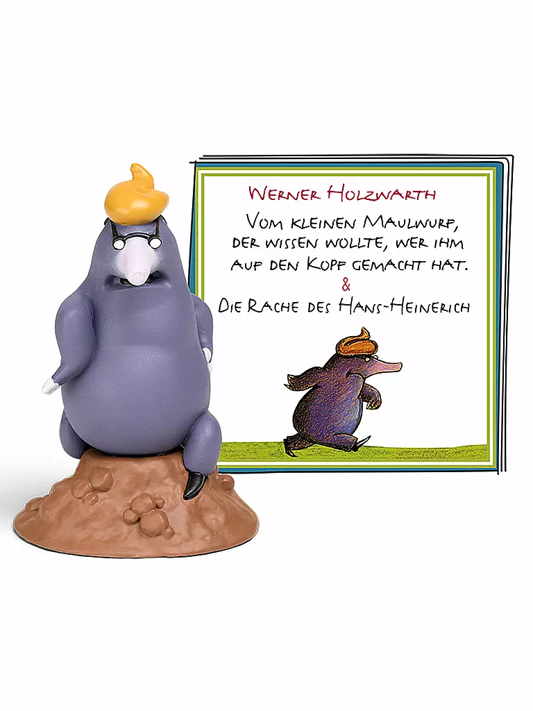 TONIES | Figura de audio - Topo - ¿Quién me ha hecho eso en la cabeza? | Sin color