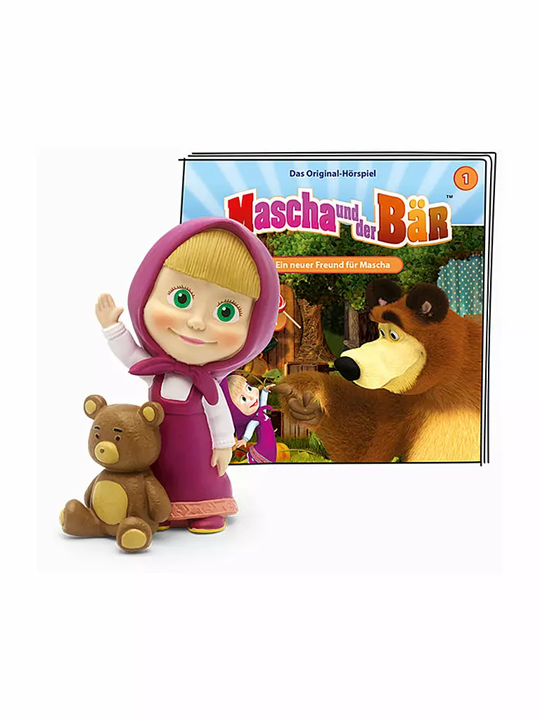 TONIES | Hörfigur - Mascha y el Oso - Un nuevo amigo para Mascha | Sin color