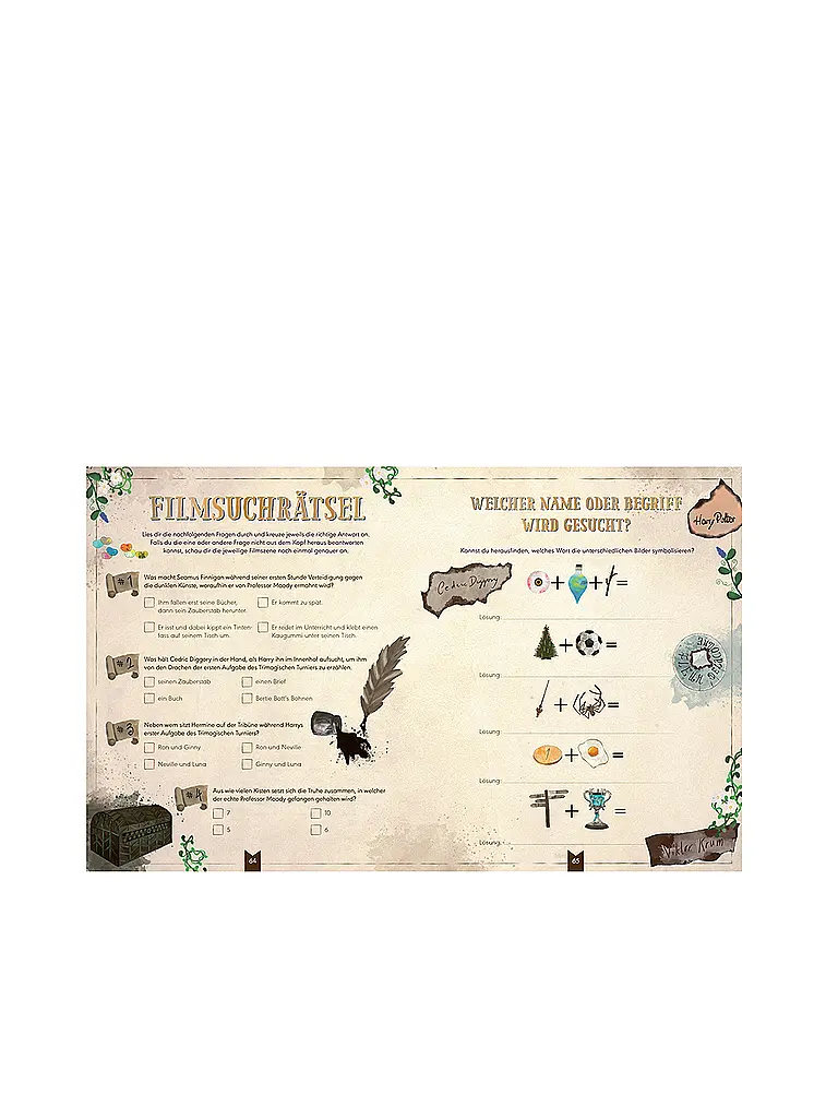 TOPP / FRECH VERLAG | Libro - El libro de acertijos cinematográficos no oficial para fans de Potter. Más de 100 acertijos, preguntas de prueba y rompecabezas sobre los éxitos de taquilla Hart, Marisa Hart, Lillian | Multicolor